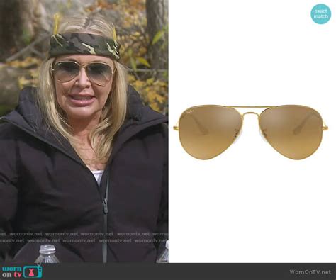 Shannon’s gold aviator sunglasses on The Real Housewives